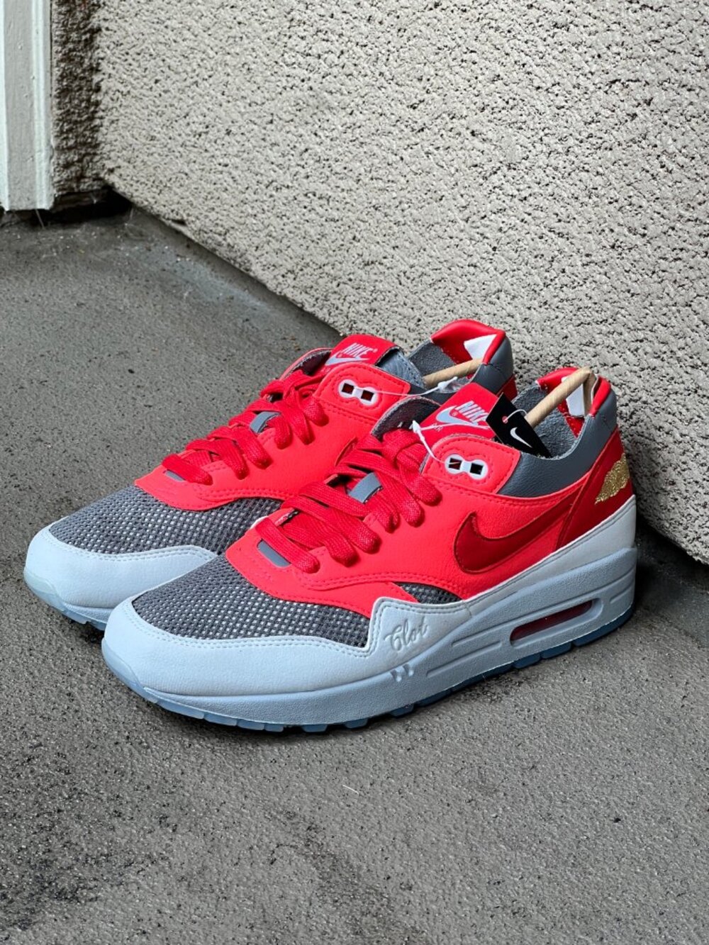 Nike Air Max 1 CLOT Kiss of Death Solar Red US 7 Deadstock